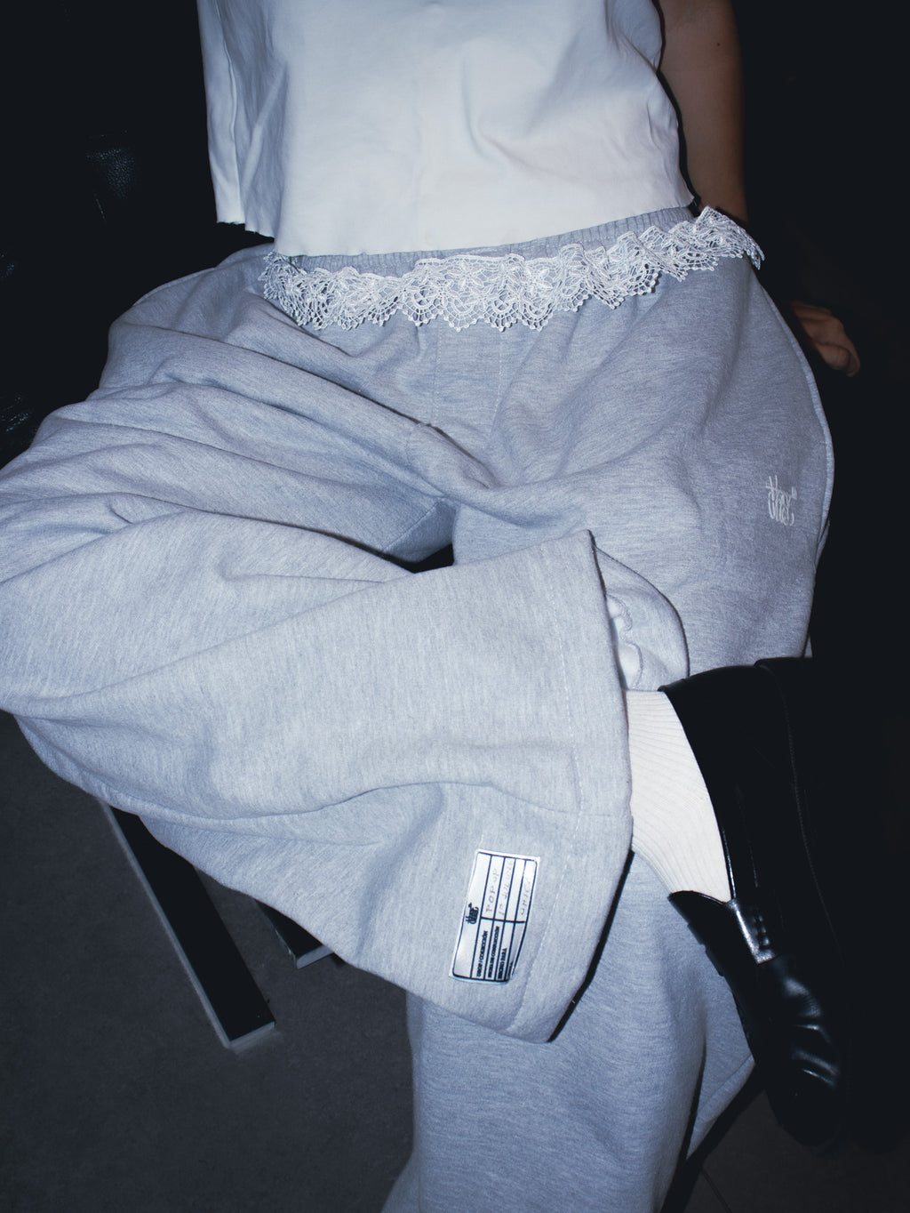 Pants Baggy con encaje.