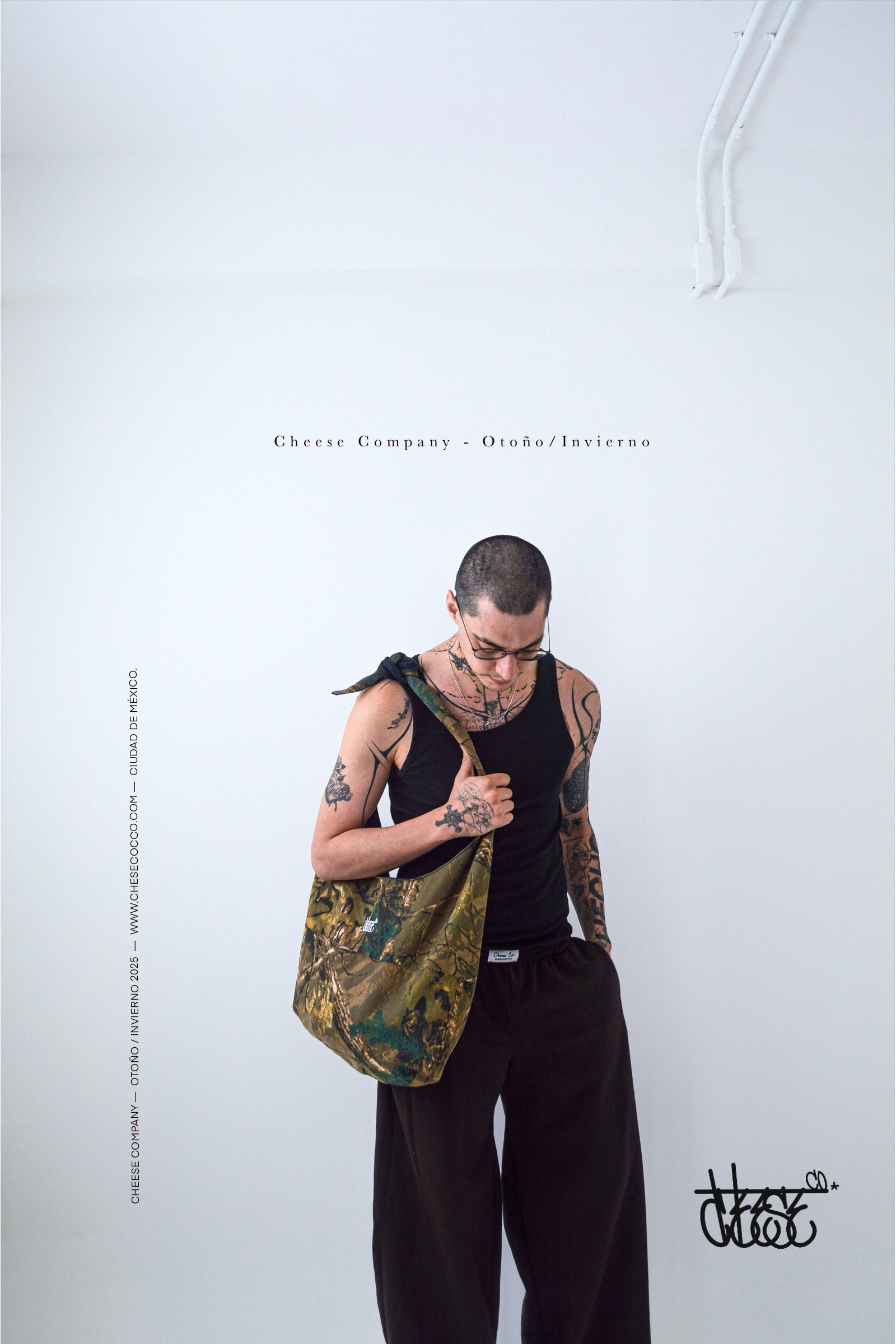 Cheese Bag  Leaf Print.