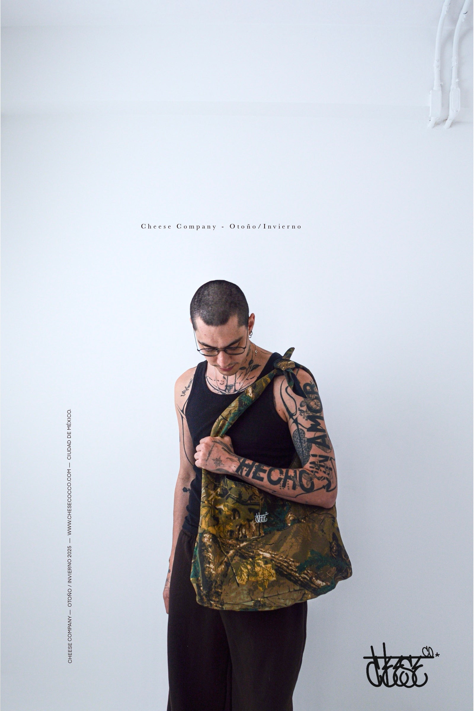 Cheese Bag  Leaf Print.